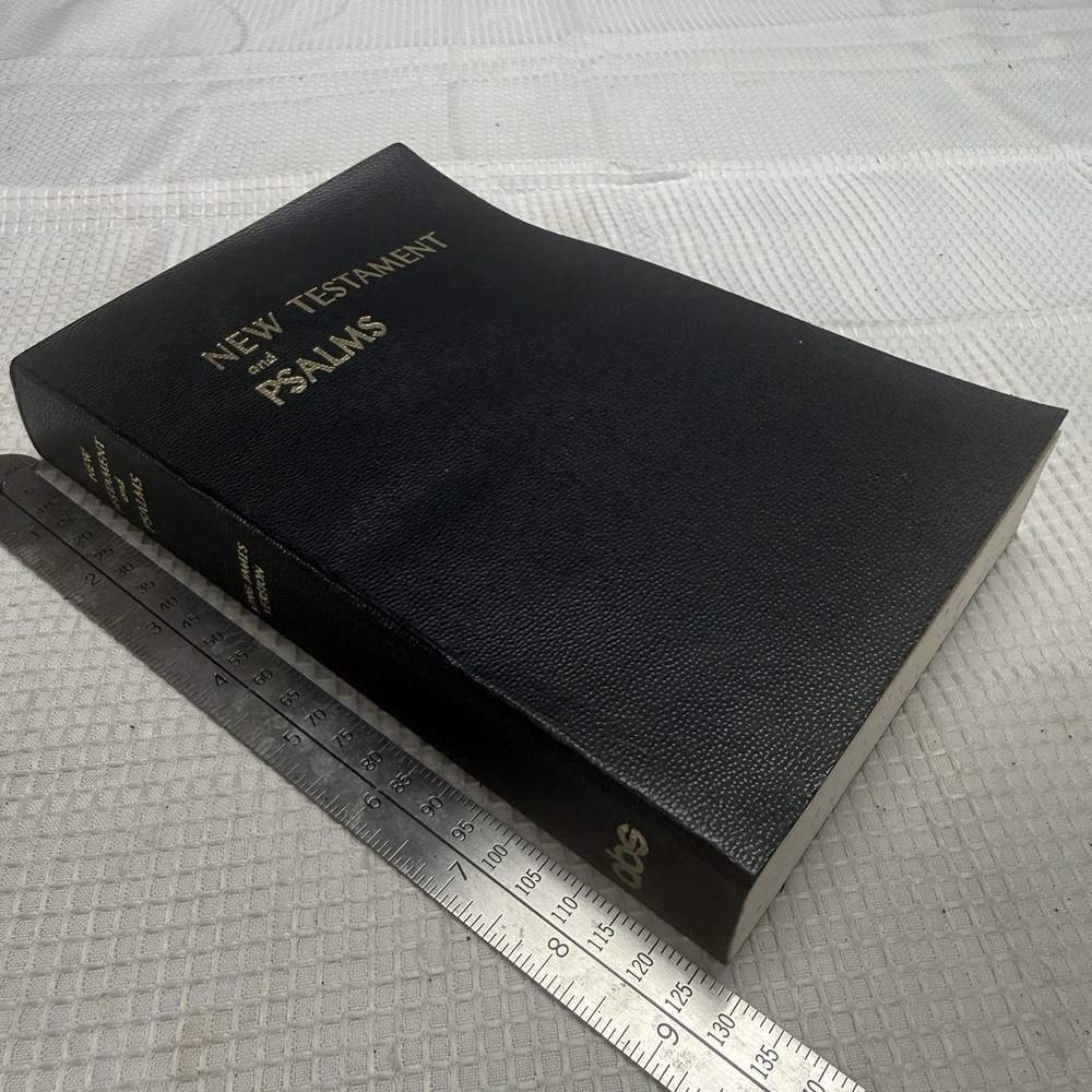 1973 New Testament And Psalms American Bible Society KJV 02580 Vintage Black